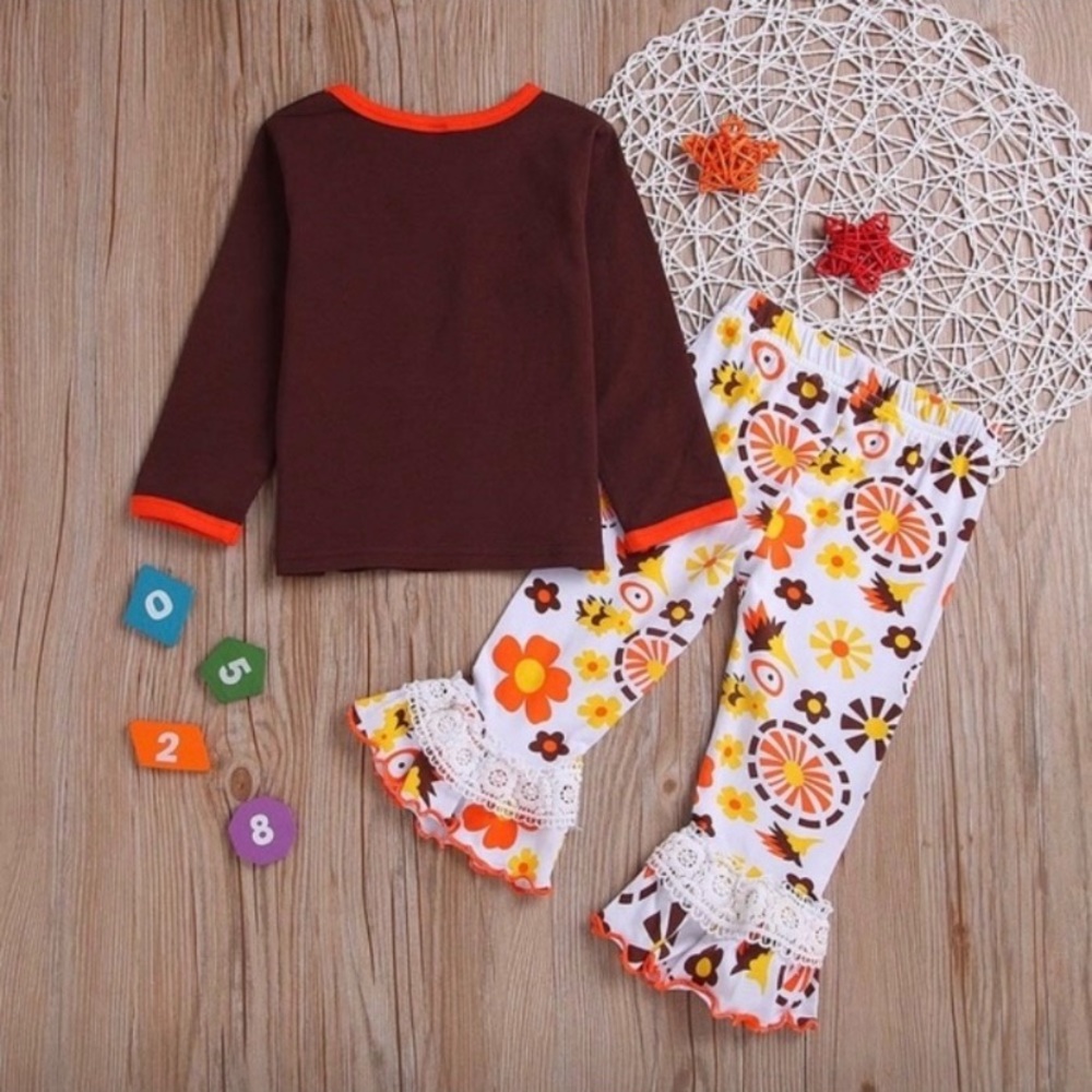 Girls “LITTLE MISS THANKFUL” Matching Outfit - Picture 5 of 9